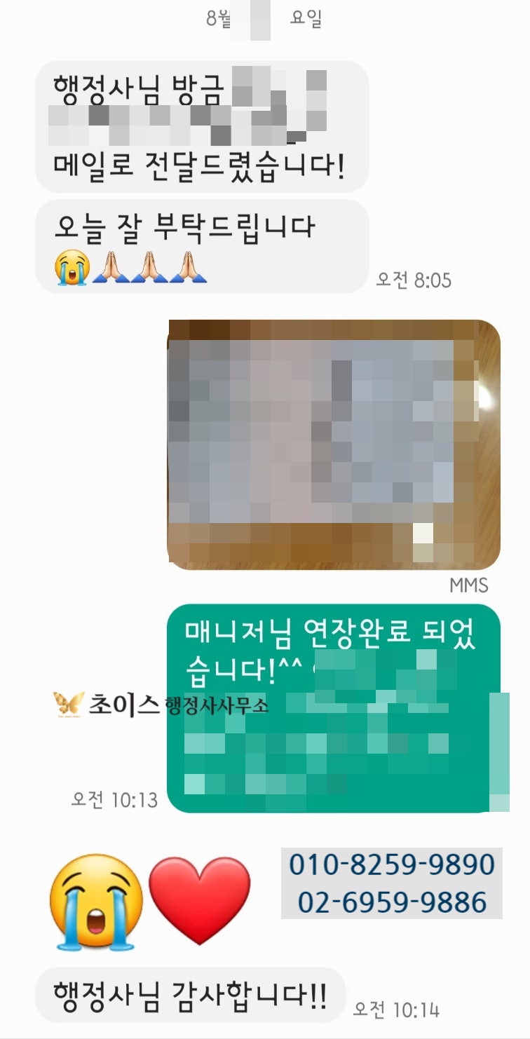 미국인 배우 E6비자 연장 사례 10