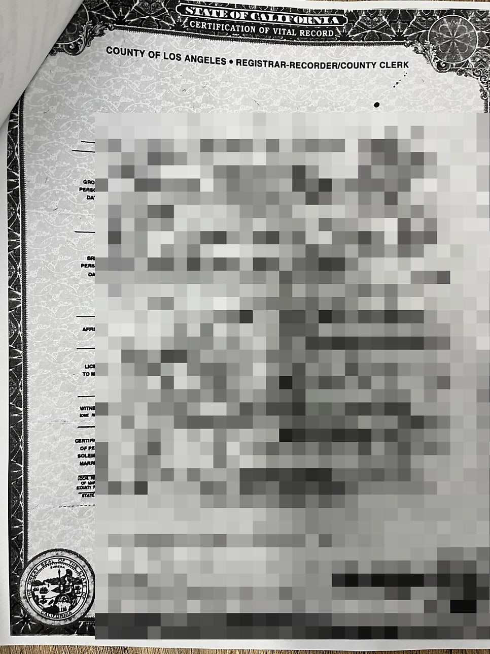 미국 결혼·출생증명서 아포스티유 사례 5