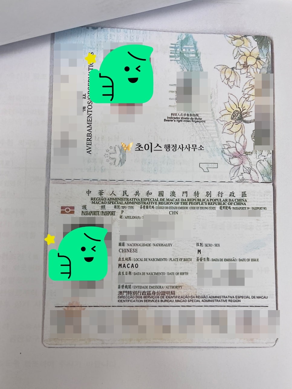 마카오 가수 E6비자 발급 절차 9
