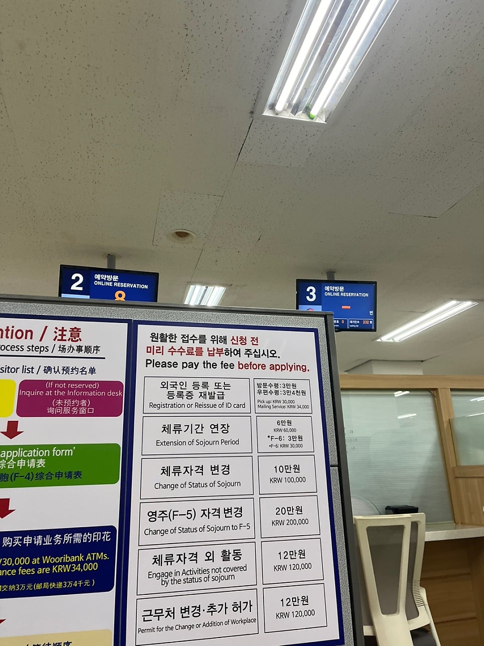F4비자 거소증 연장 방문없이 사례 6