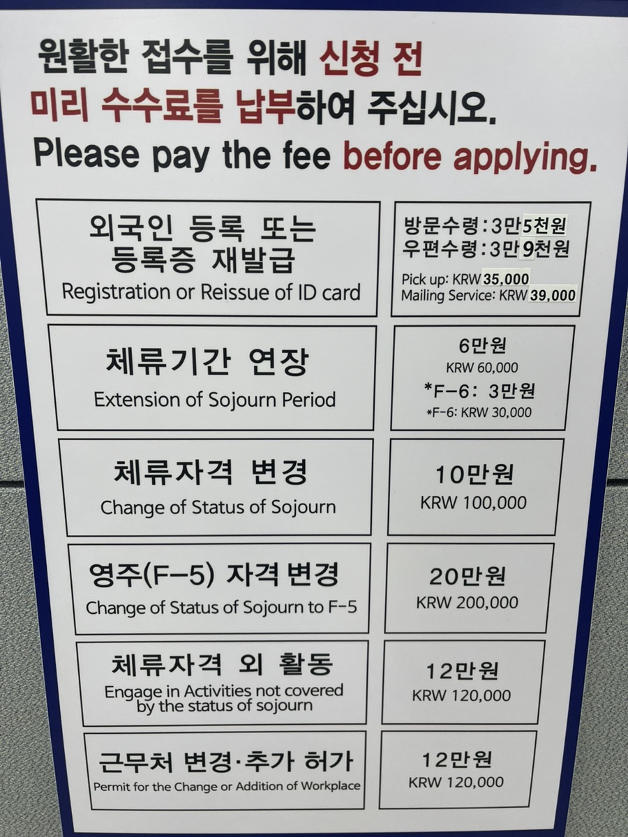 F4비자 연장 접수시기 조기접수 사례 5