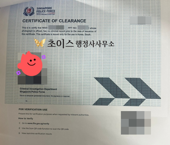 싱가포르 교포 F4비자 신청 사례 4