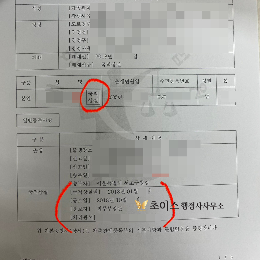 영국교포 남자 F4비자 거소증 사례 3